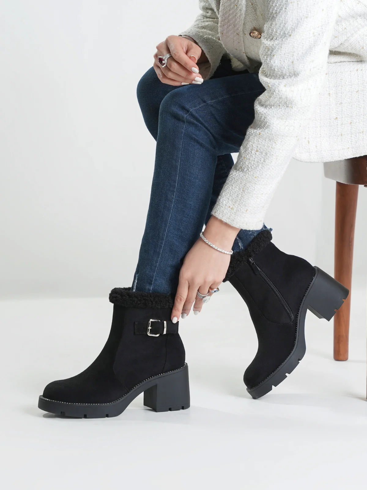 Women "AIYANA" Cozy Soft Ankle Boots