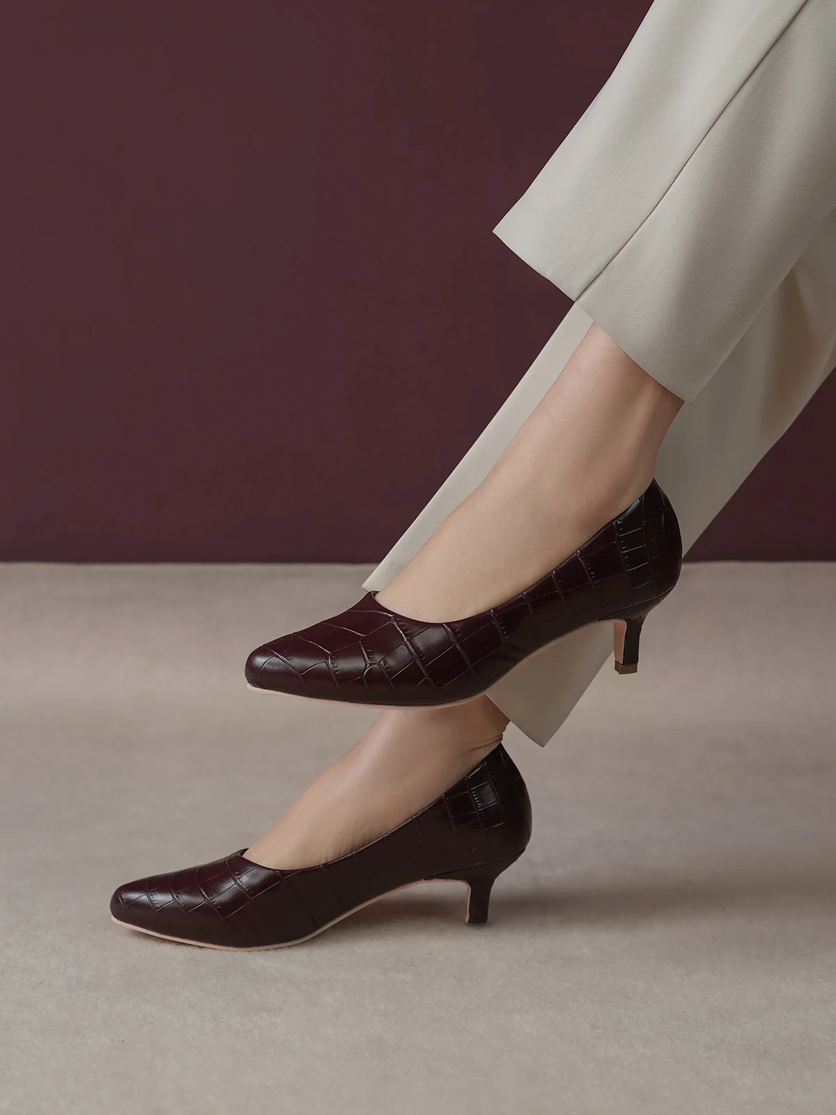 Women "ALVARO" Simple Slip On Court Shoes