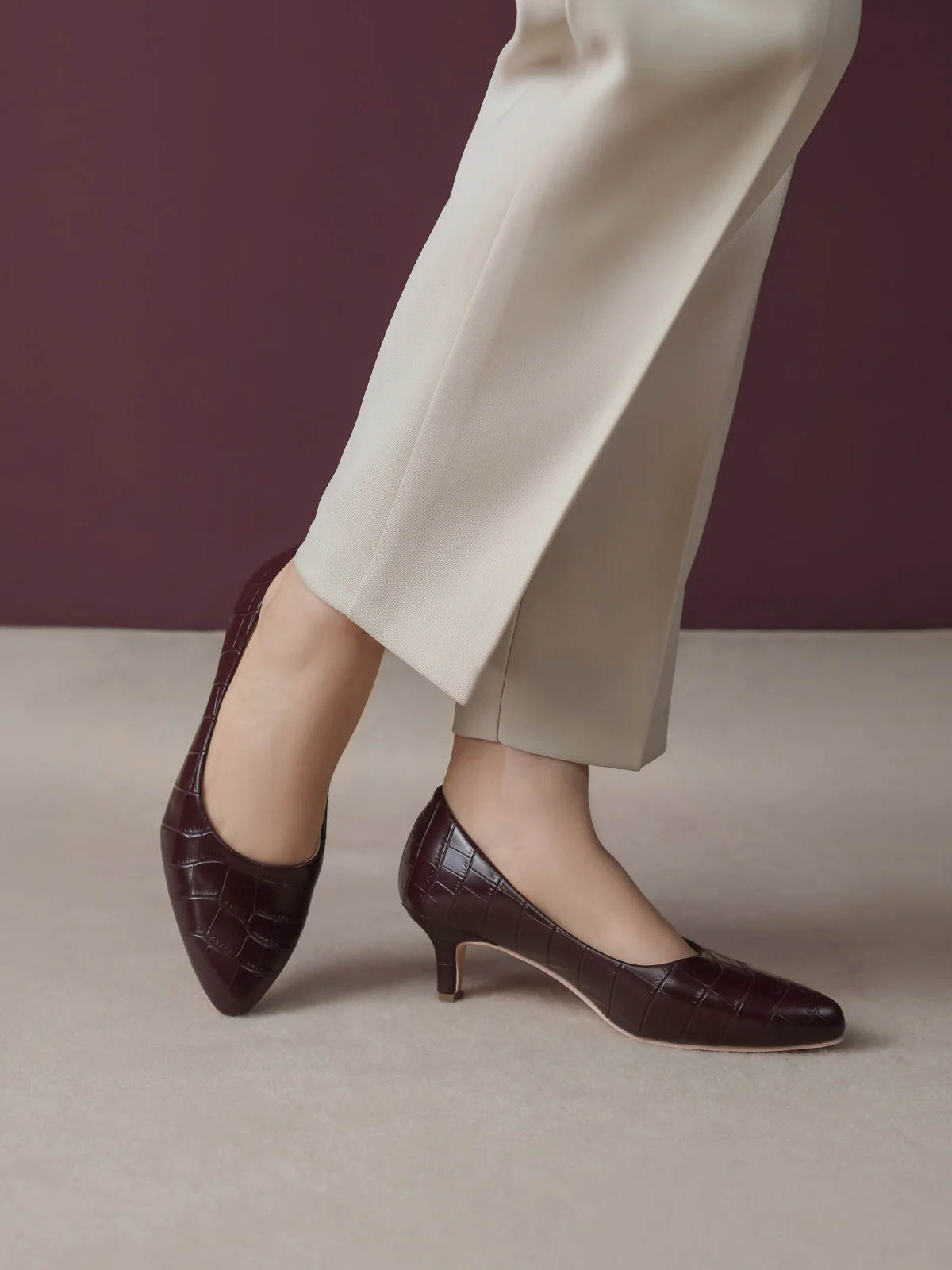 Women "ALVARO" Simple Slip On Court Shoes - Image 10