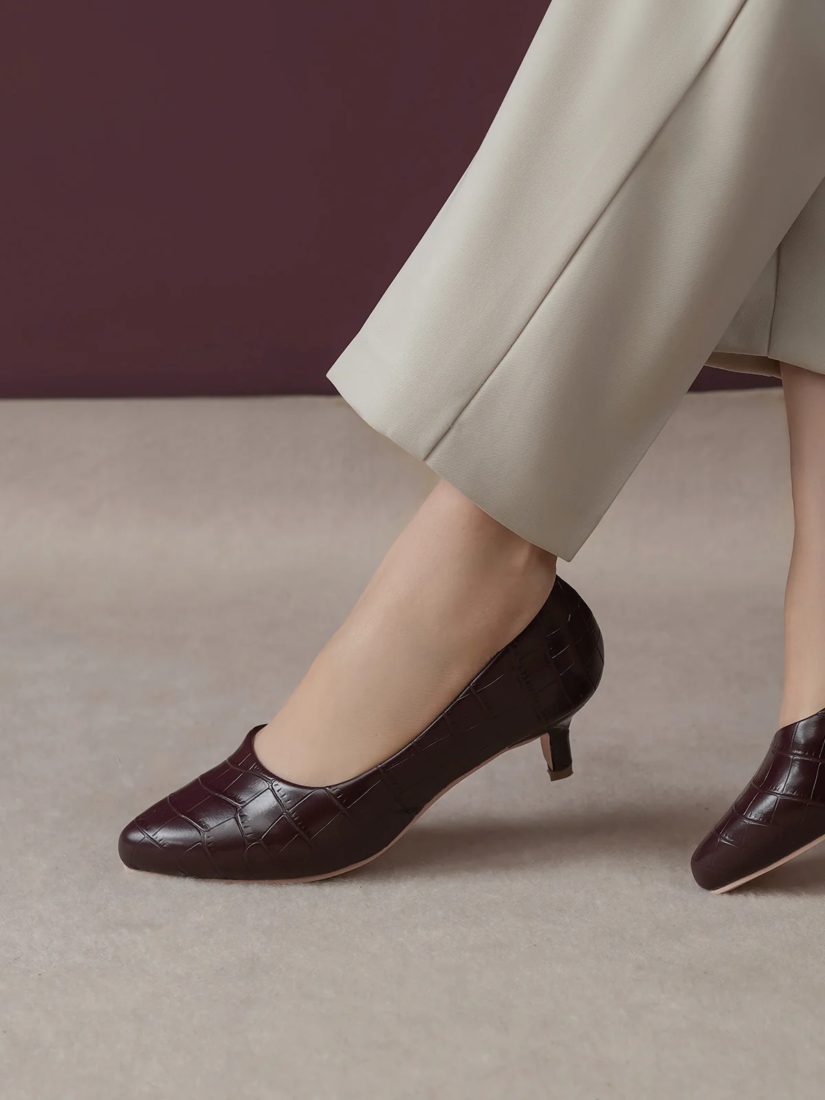 Women "ALVARO" Simple Slip On Court Shoes - Image 6