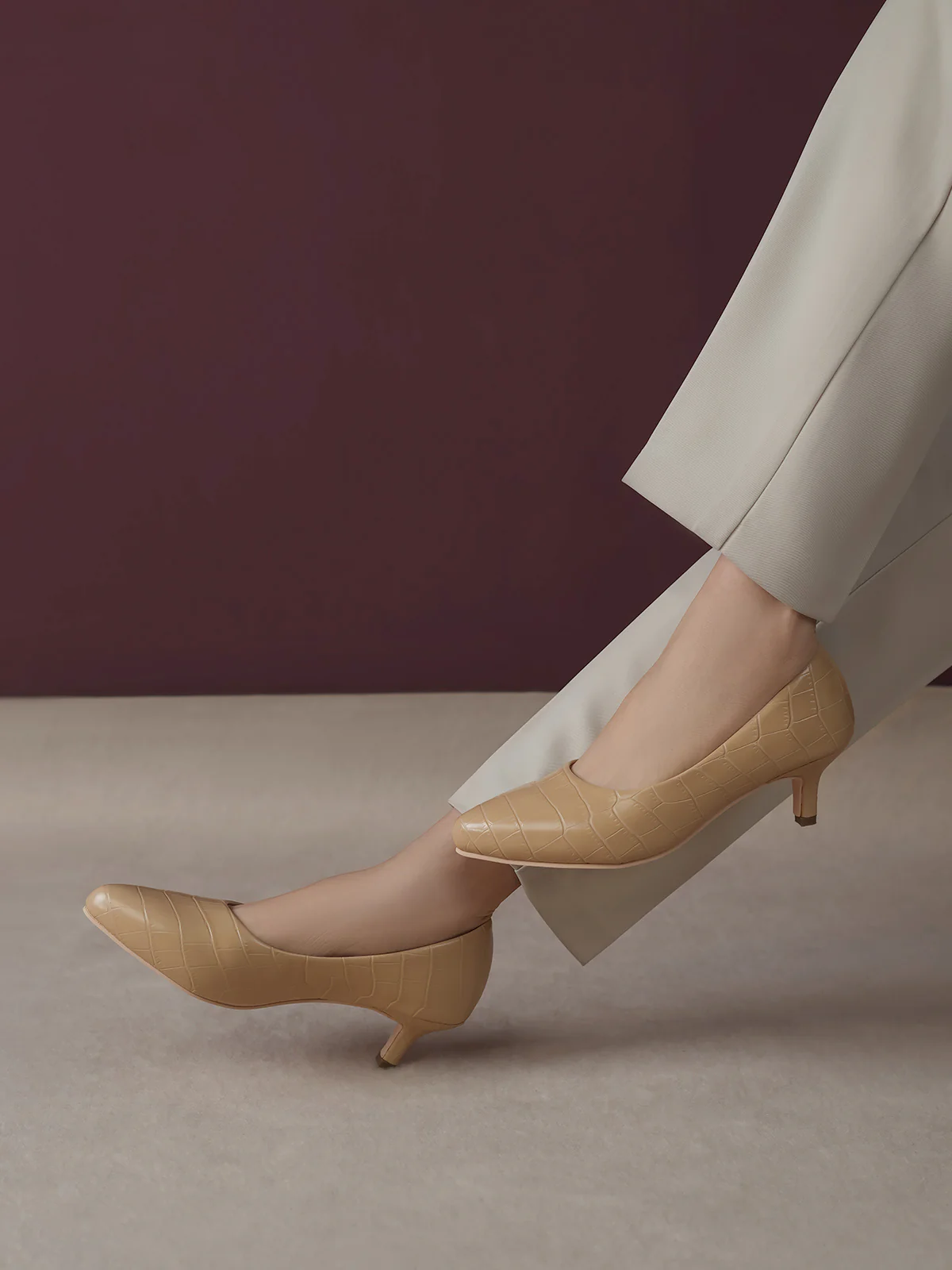 Women "ALVARO" Simple Slip On Court Shoes