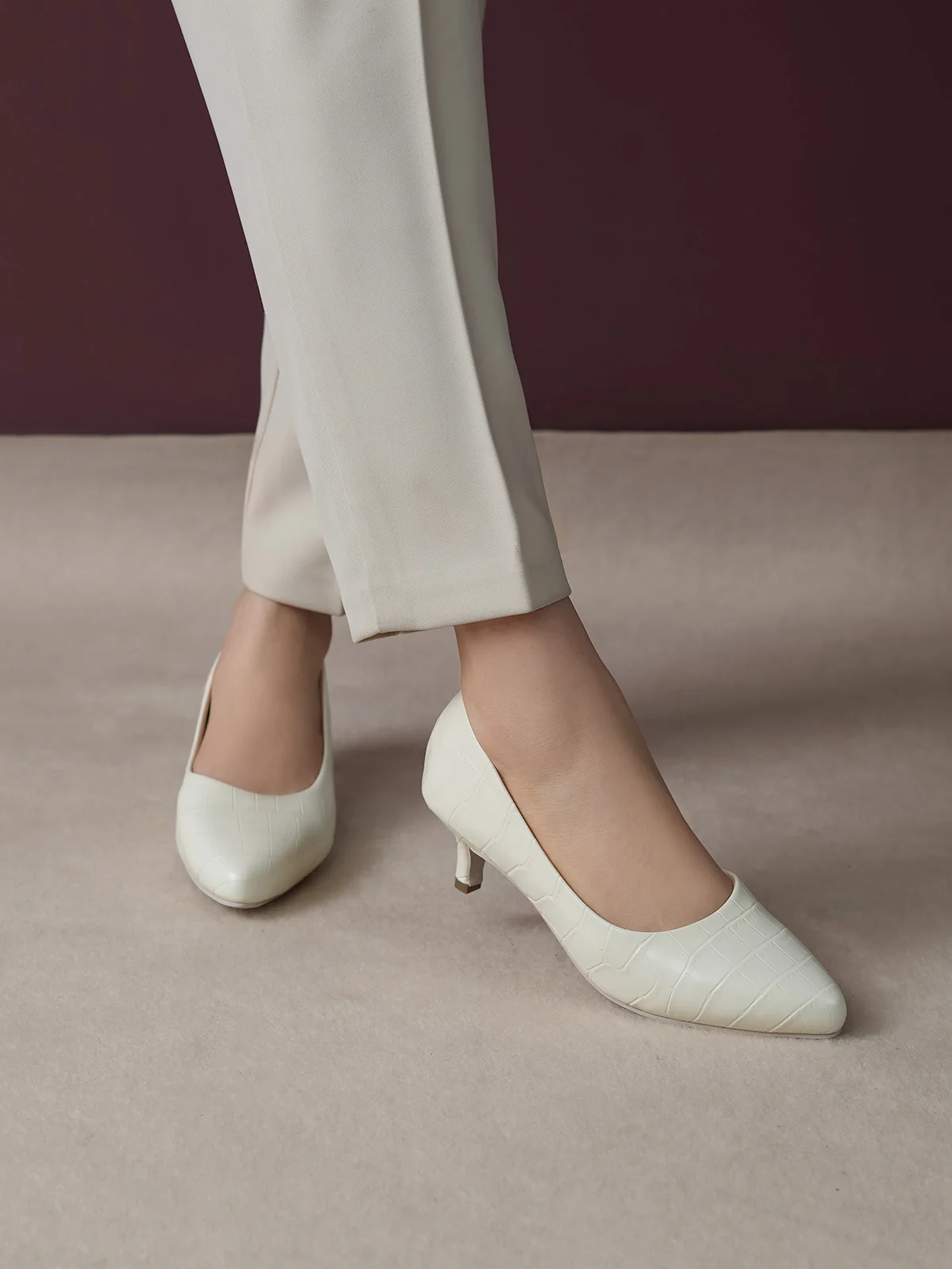 Women "ALVARO" Simple Slip On Court Shoes