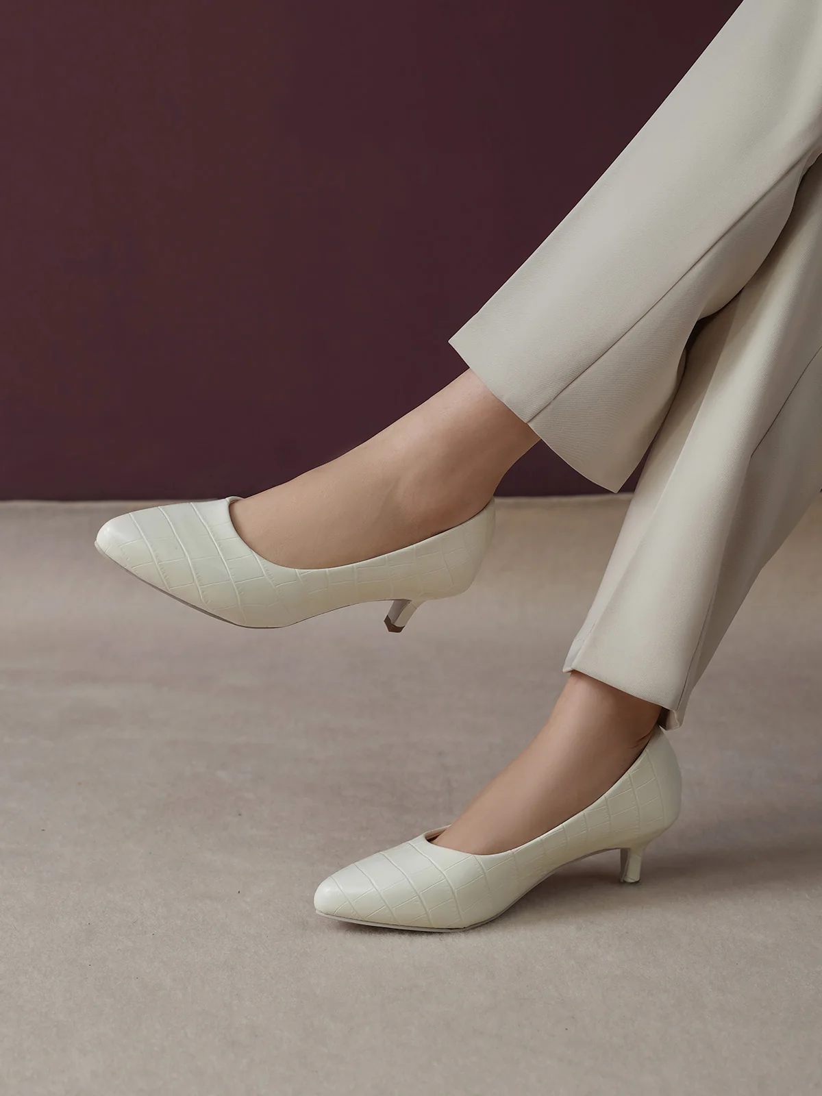 Women "ALVARO" Simple Slip On Court Shoes - Image 3