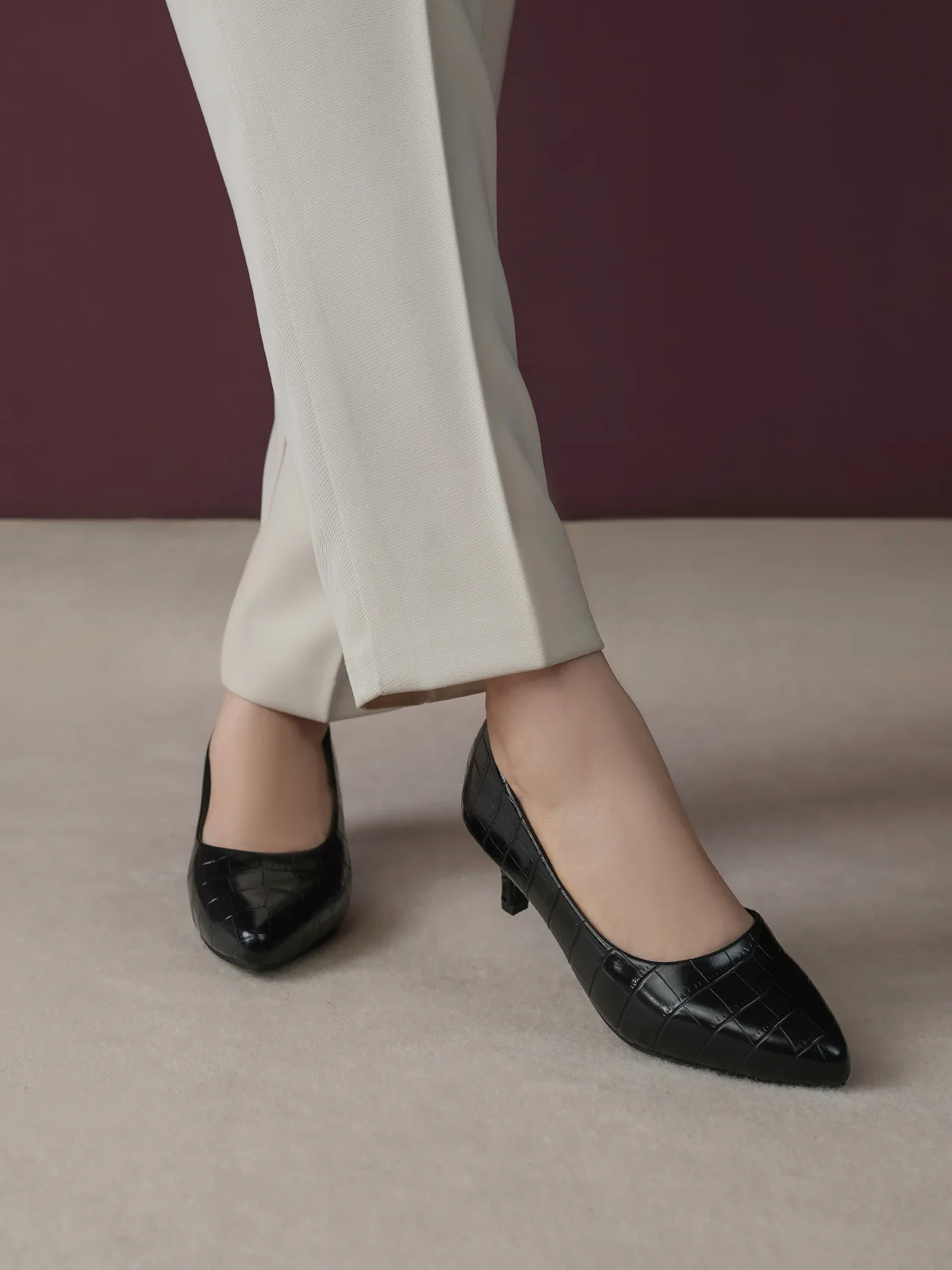 Women "ALVARO" Simple Slip On Court Shoes - Image 10