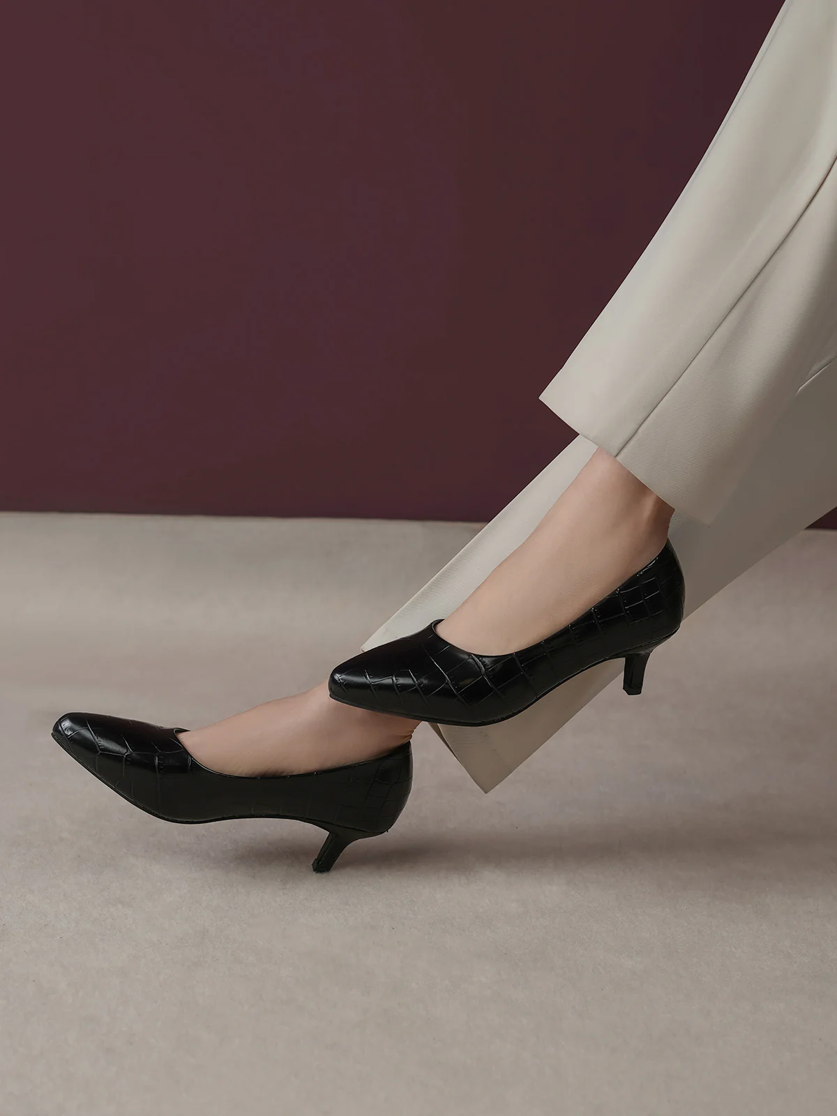 Women "ALVARO" Simple Slip On Court Shoes - Image 3