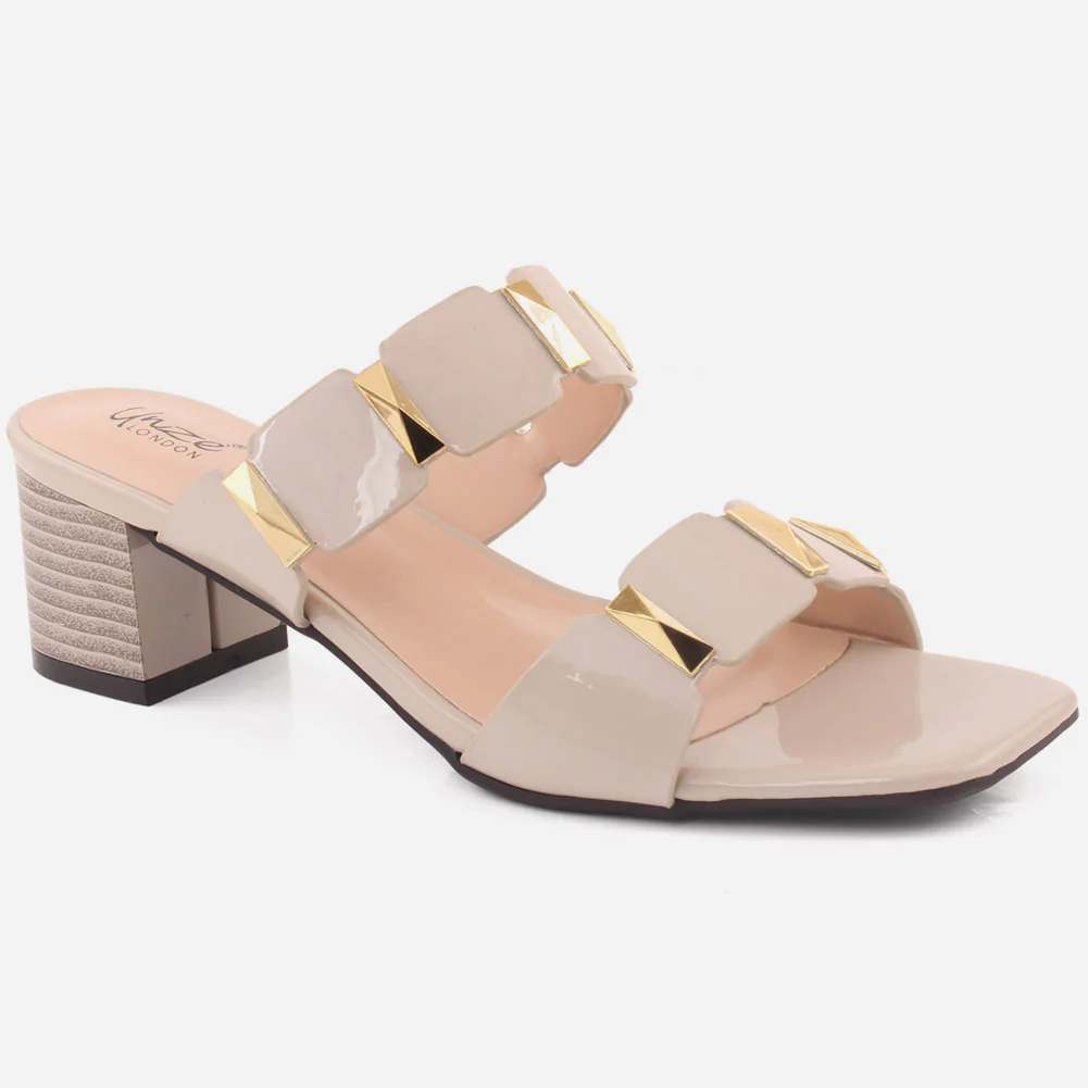 Women "ANDA" Two Strap Slip On Sandals
