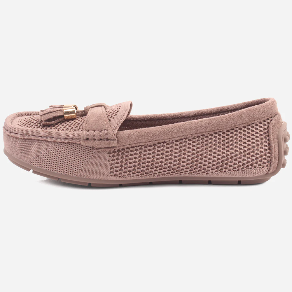Women "ANEY" Faux Fur Suede Moccasins - Image 3