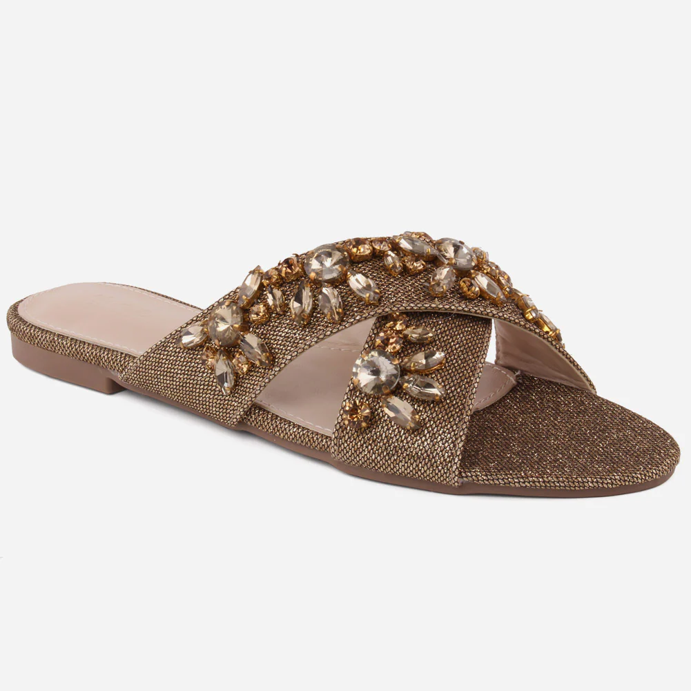 Women "ANGELL" Wide Strap Slippers