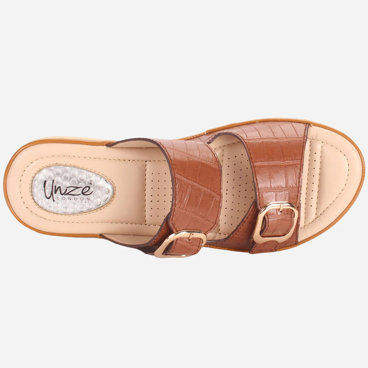 Womens "ZITOPA" Comfy Everyday Casual Wedge Slippers - Image 4