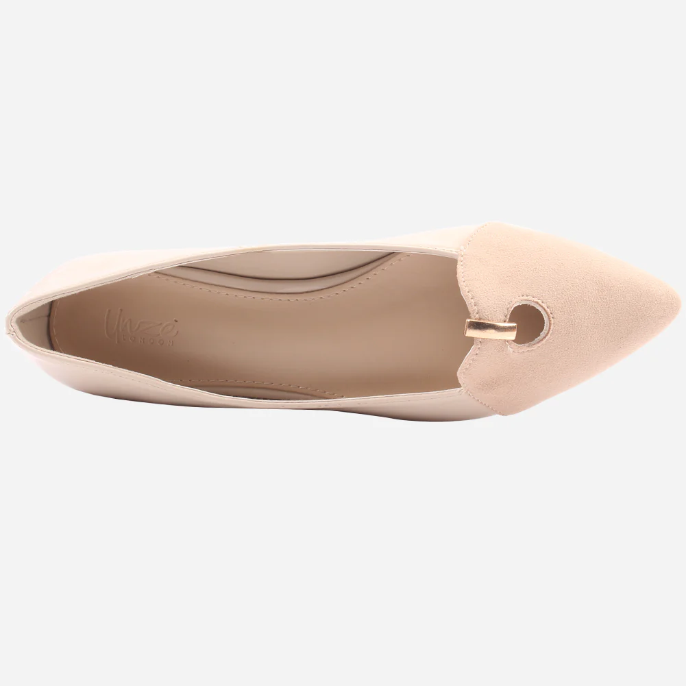 Women "ANNIE" Comfort Two Tone Pump Shoes - Image 4