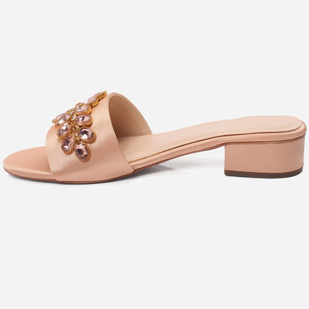 Women "AOMO" Low Block Heel Slippers - Image 3