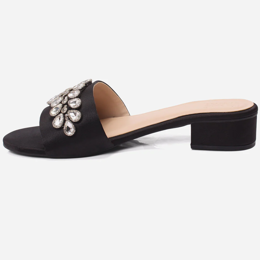 Women "AOMO" Low Block Heel Slippers - Image 3