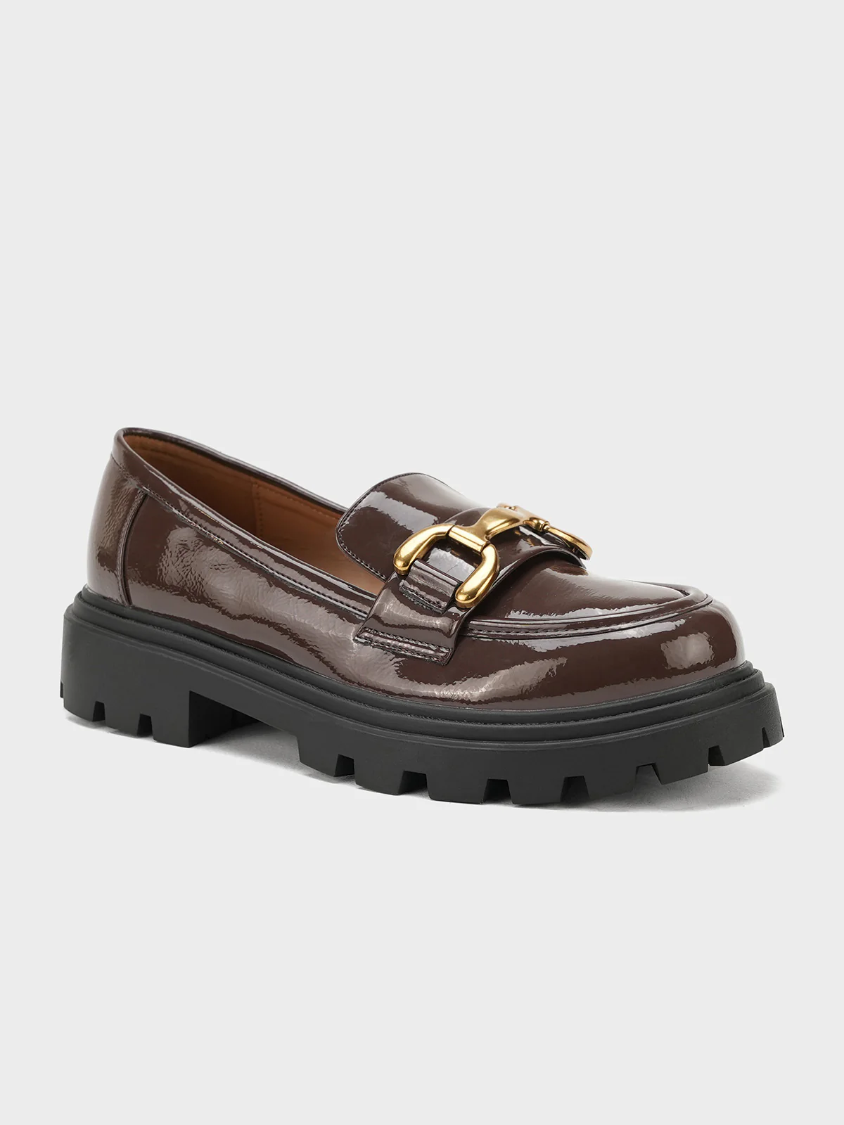 Women "APICHU" Glossy Perfect Loafer Shoes - Image 2