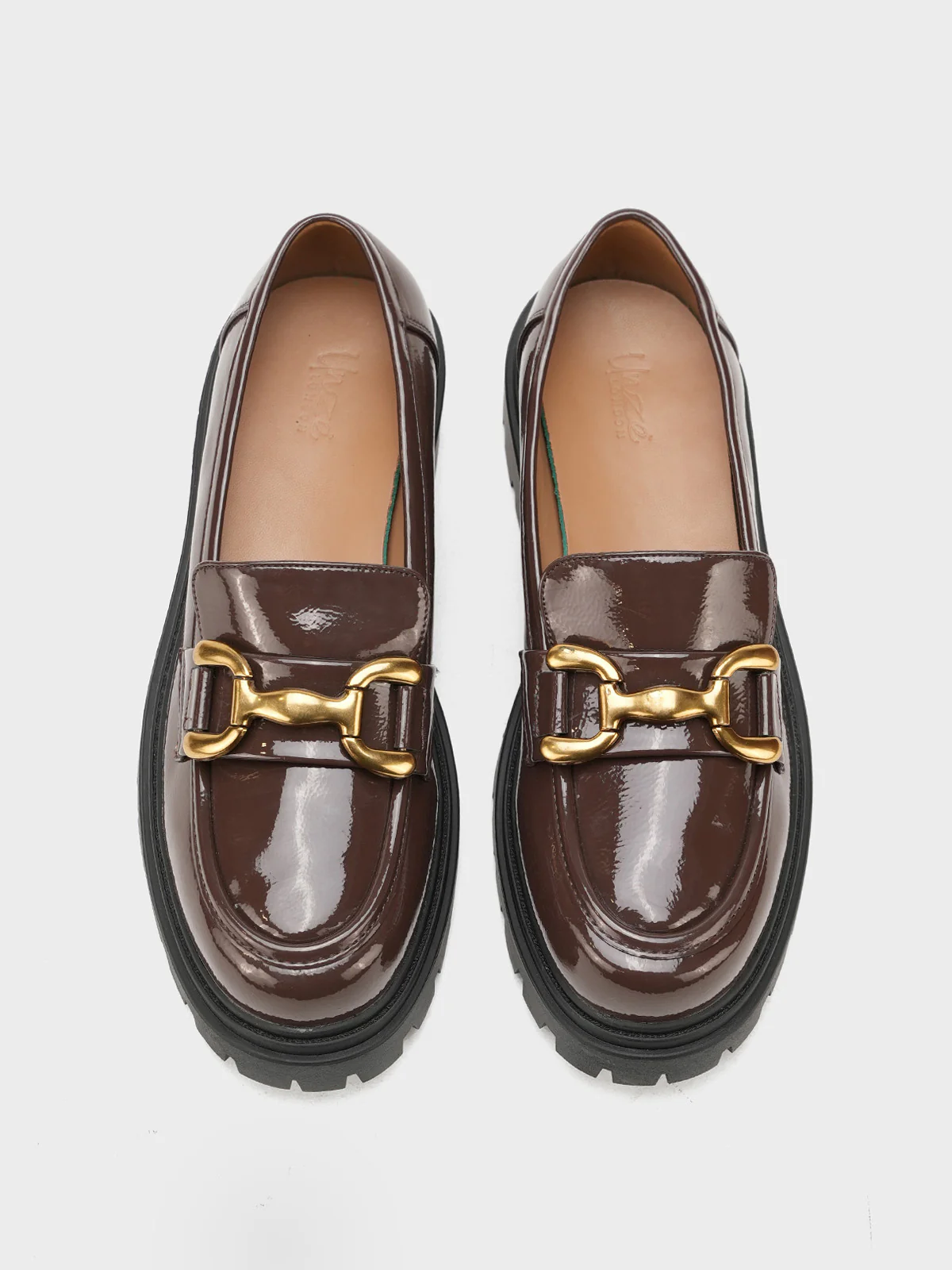 Women "APICHU" Glossy Perfect Loafer Shoes - Image 9