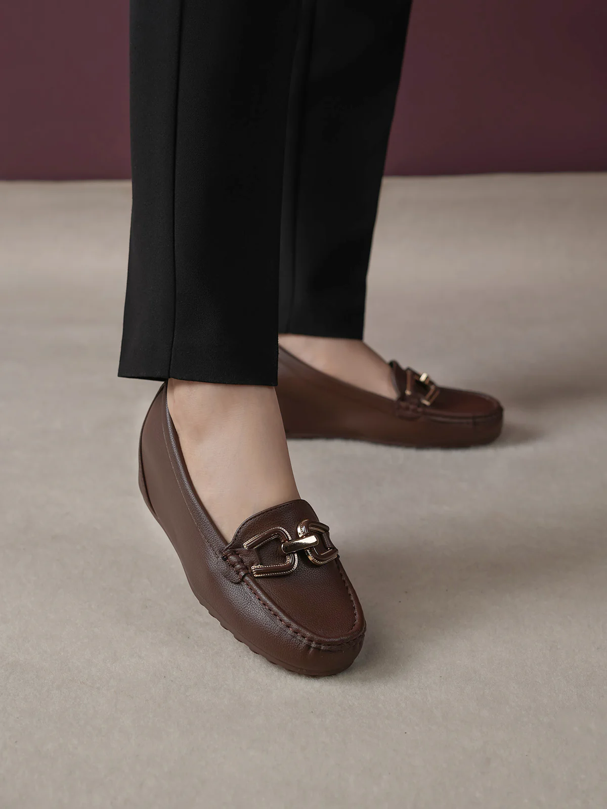 Women "ARETHA" Wedge Style Moccasins