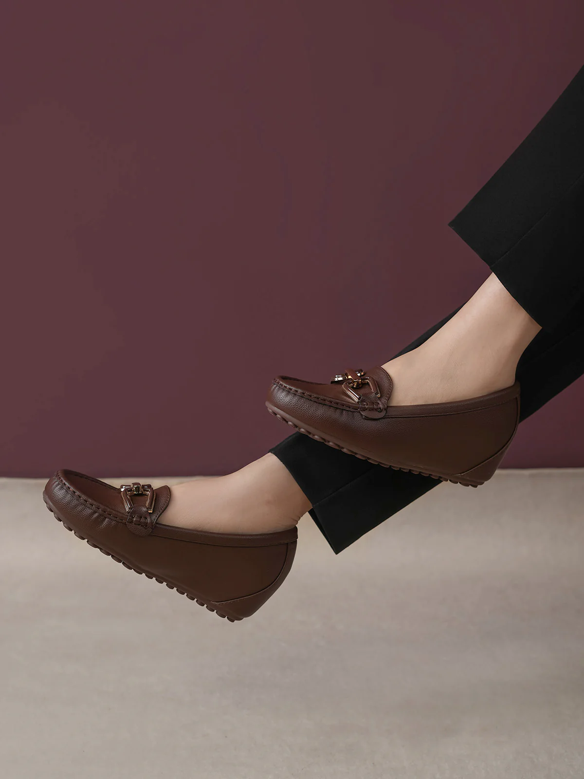 Women "ARETHA" Wedge Style Moccasins - Image 10