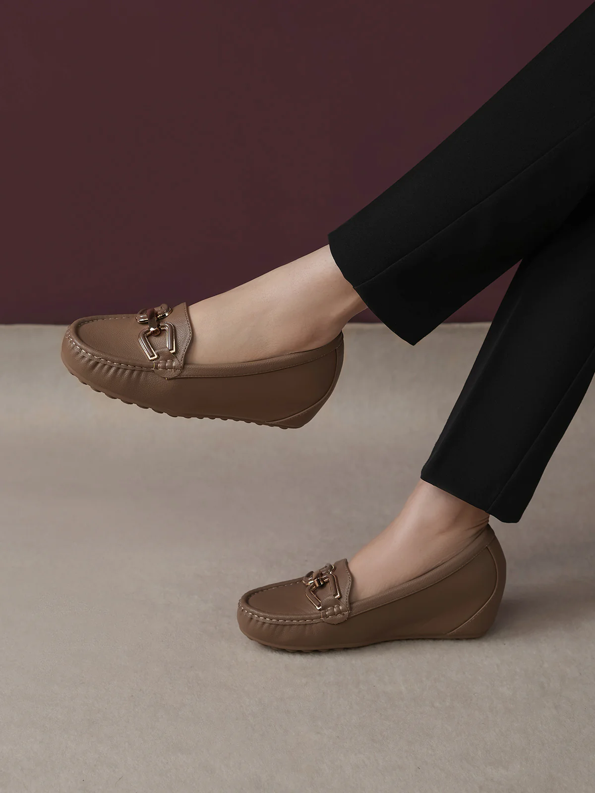 Women "ARETHA" Wedge Style Moccasins
