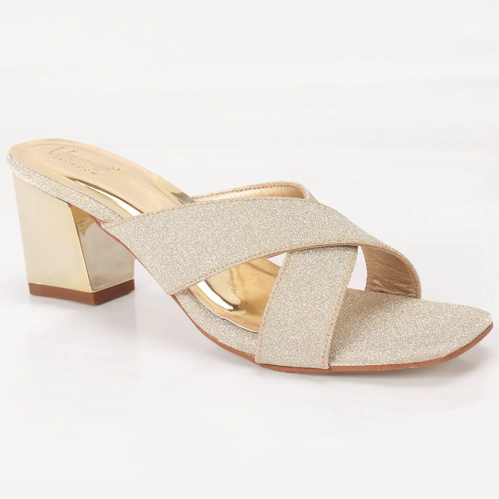 Women "ARIA" Block Heel Slip On Sandals