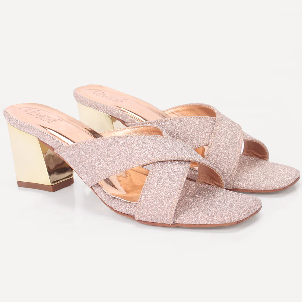 Women "ARIA" Block Heel Slip On Sandals - Image 2