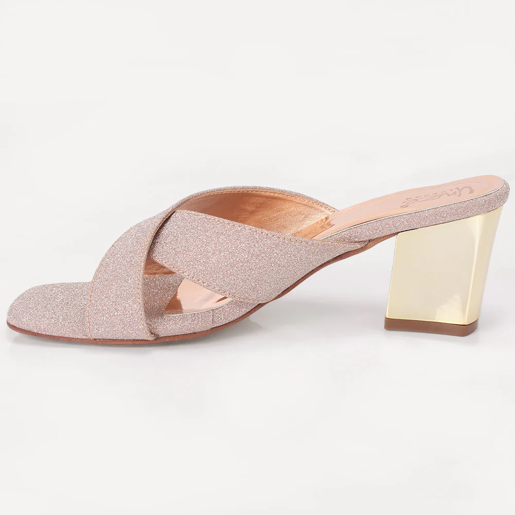Women "ARIA" Block Heel Slip On Sandals - Image 3