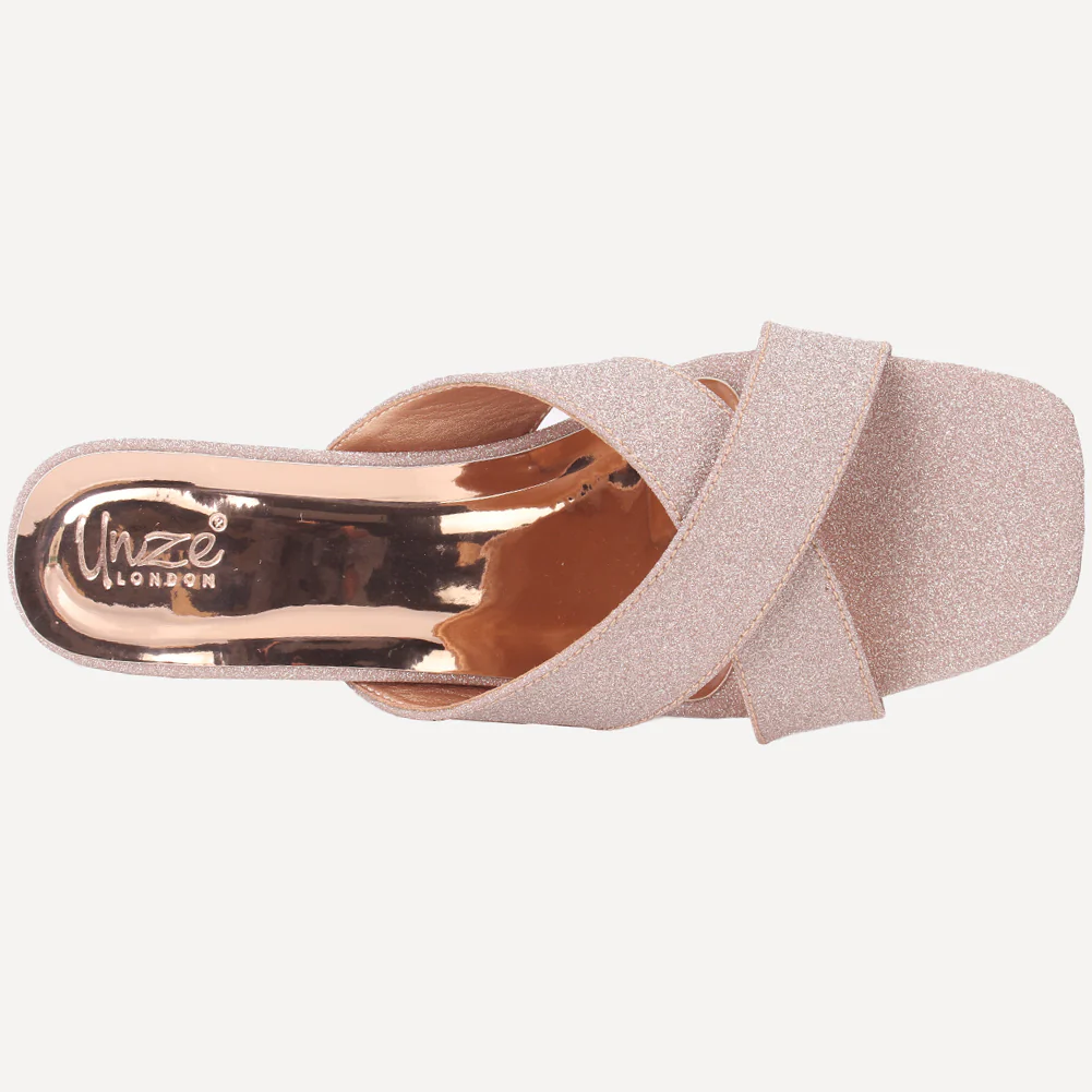 Women "ARIA" Block Heel Slip On Sandals - Image 4