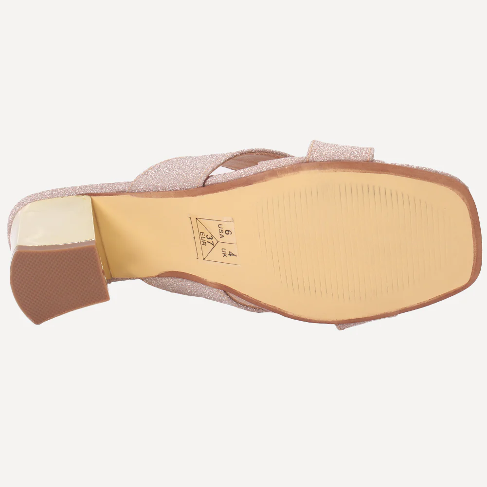 Women "ARIA" Block Heel Slip On Sandals - Image 5