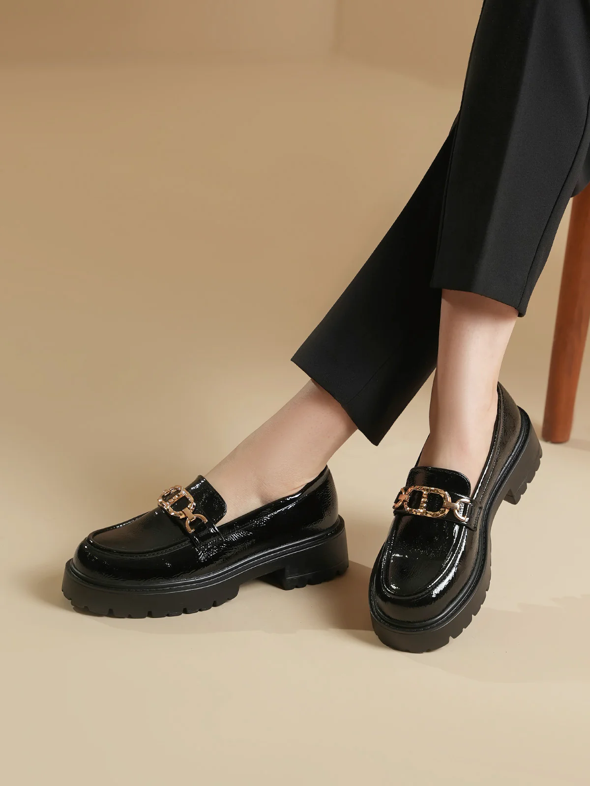 Women "ARISTOS" Stylish Buckle Loafers - Image 11