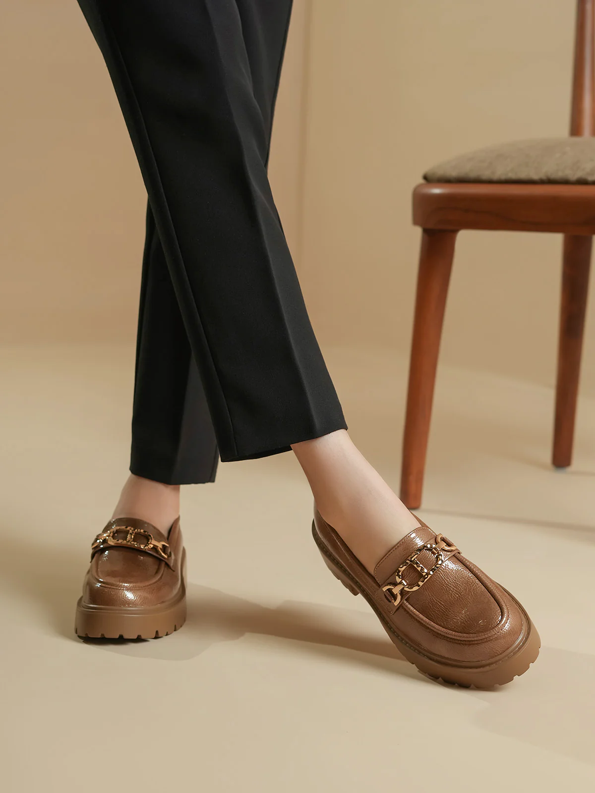 Women "ARISTOS" Stylish Buckle Loafers - Image 10