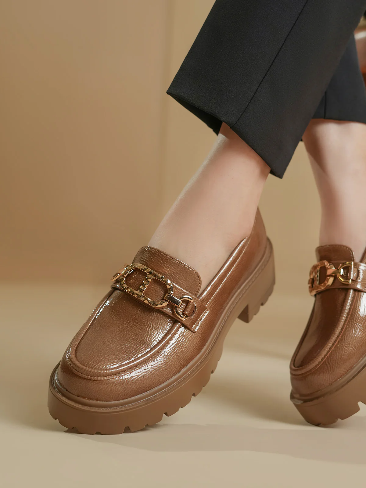 Women "ARISTOS" Stylish Buckle Loafers - Image 3