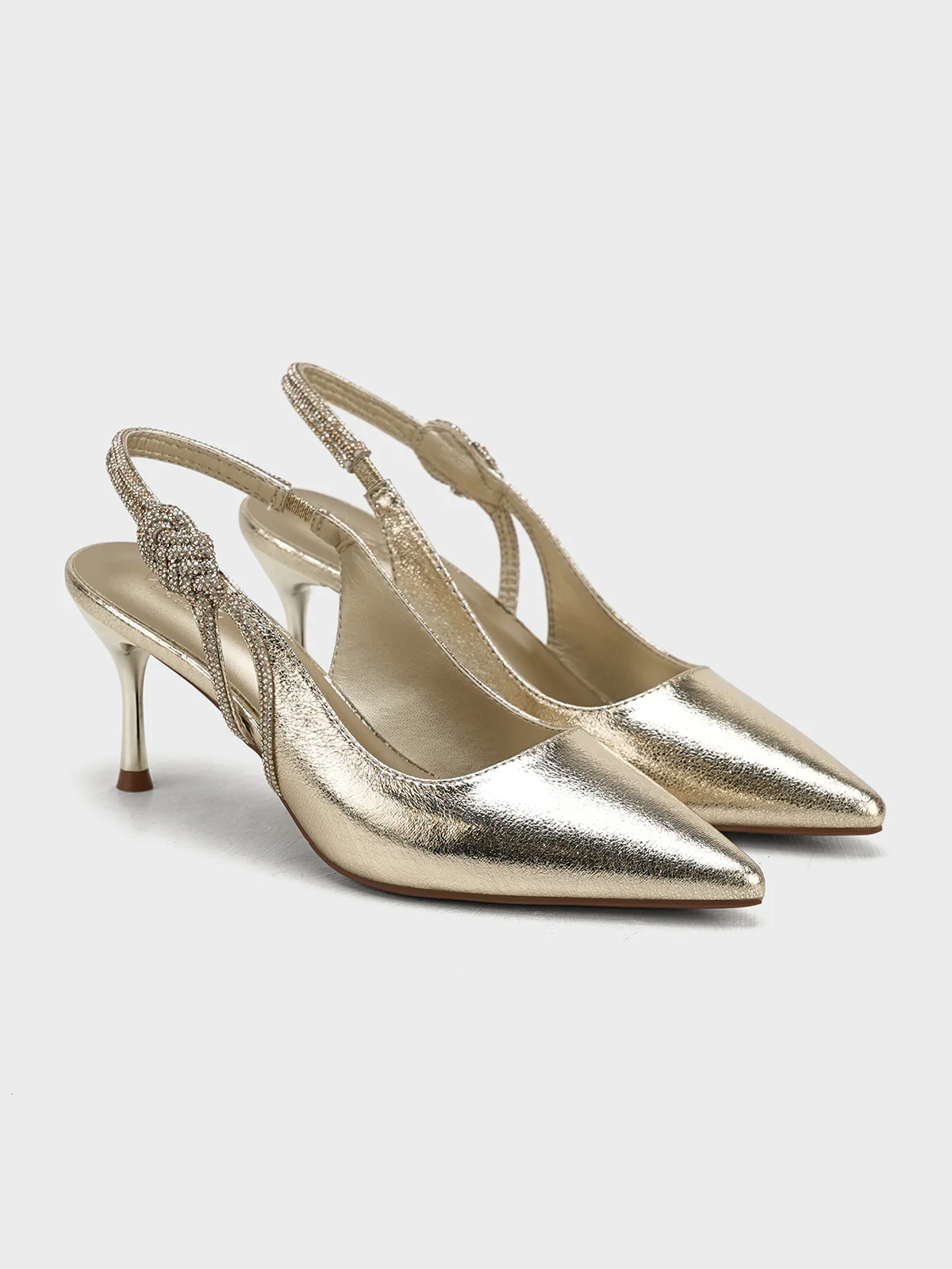 Women "ASHLEY" Fancy Graceful Heel Sandals - Image 4