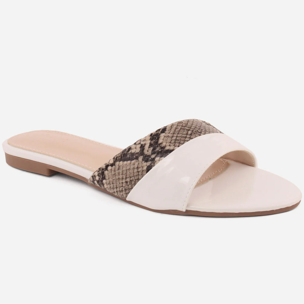 Women "ASHLEY" Two Tone Slippers