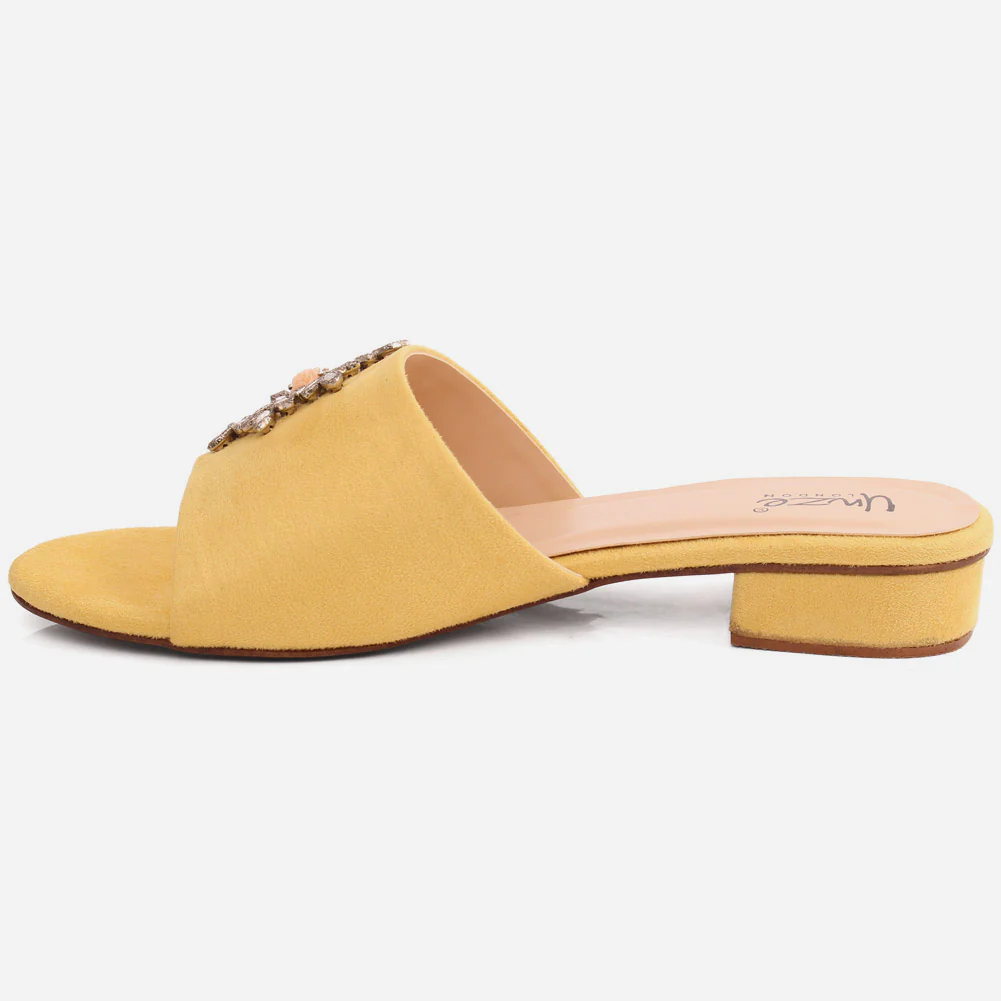 Women "ATURA" Slip On Diamante Slippers - Image 3