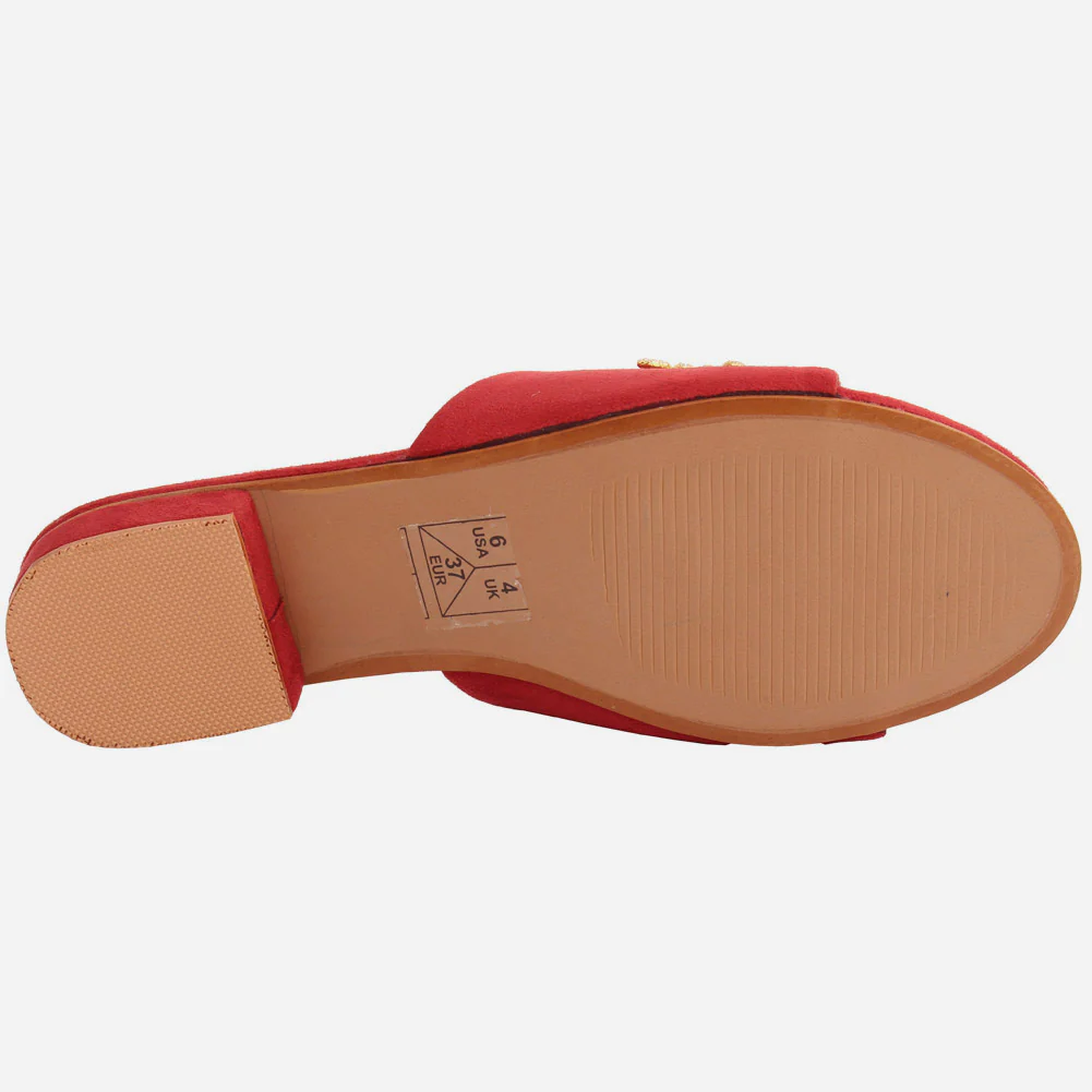 Women "ATURA" Slip On Diamante Slippers - Image 5
