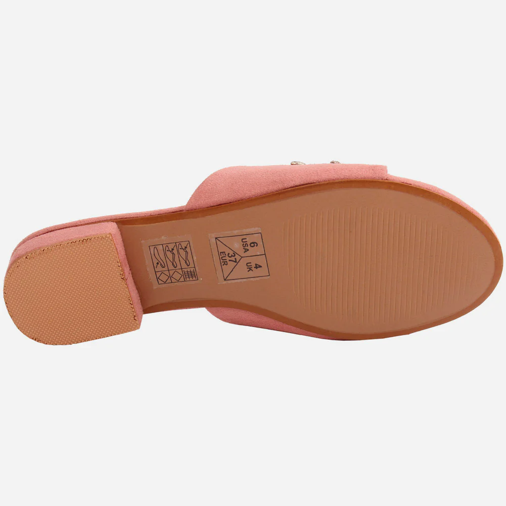 Women "ATURA" Slip On Diamante Slippers - Image 6