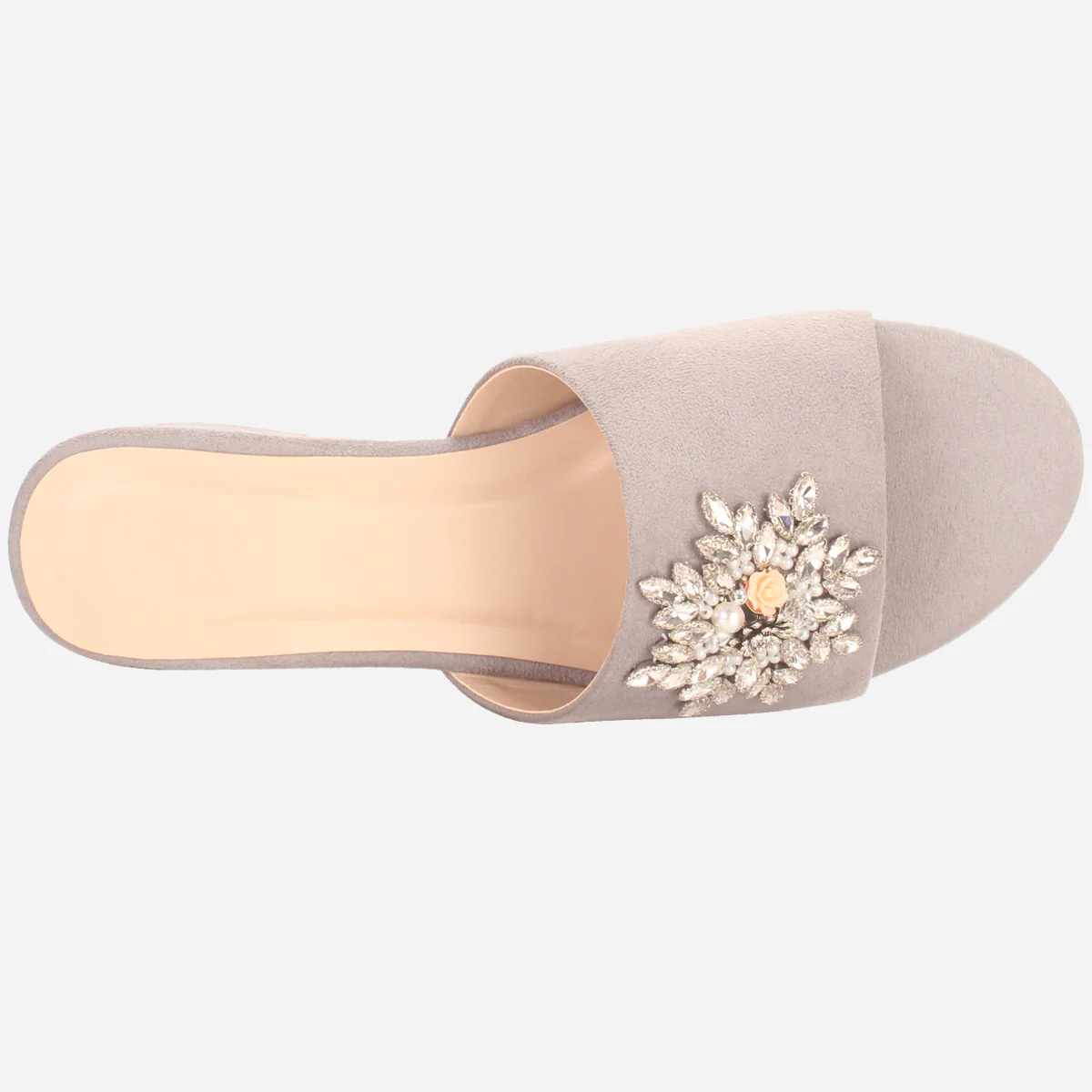 Women "ATURA" Slip On Diamante Slippers - Image 4