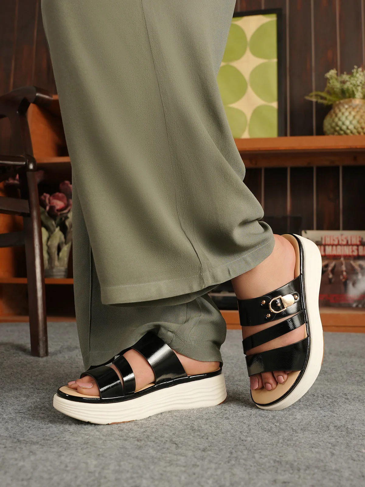 Women "AVERY" Sip On Wedge Slippers