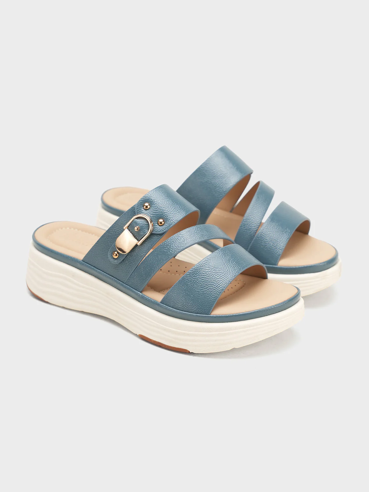 Women "AVERY" Sip On Wedge Slippers - Image 4