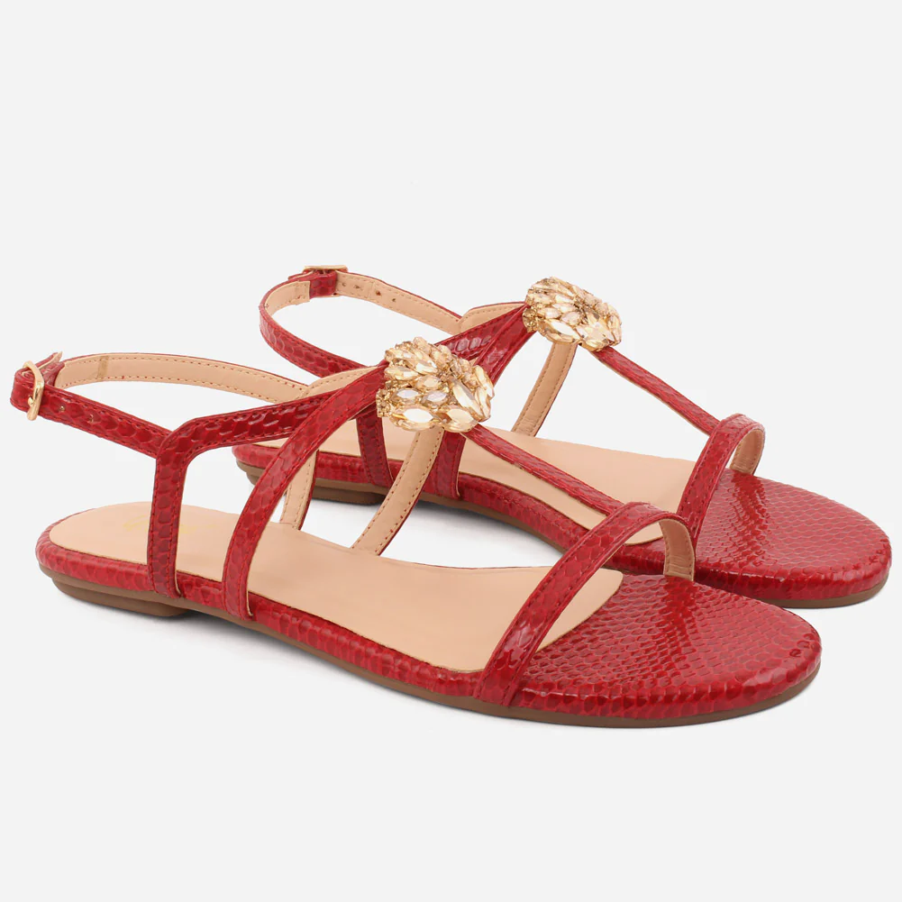 Women "AXEL" Back strap Flat Sandals - Image 2