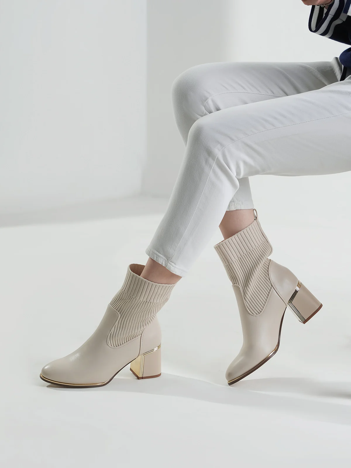 Women "AZALEE" Block Heel Ankle Boots - Image 3