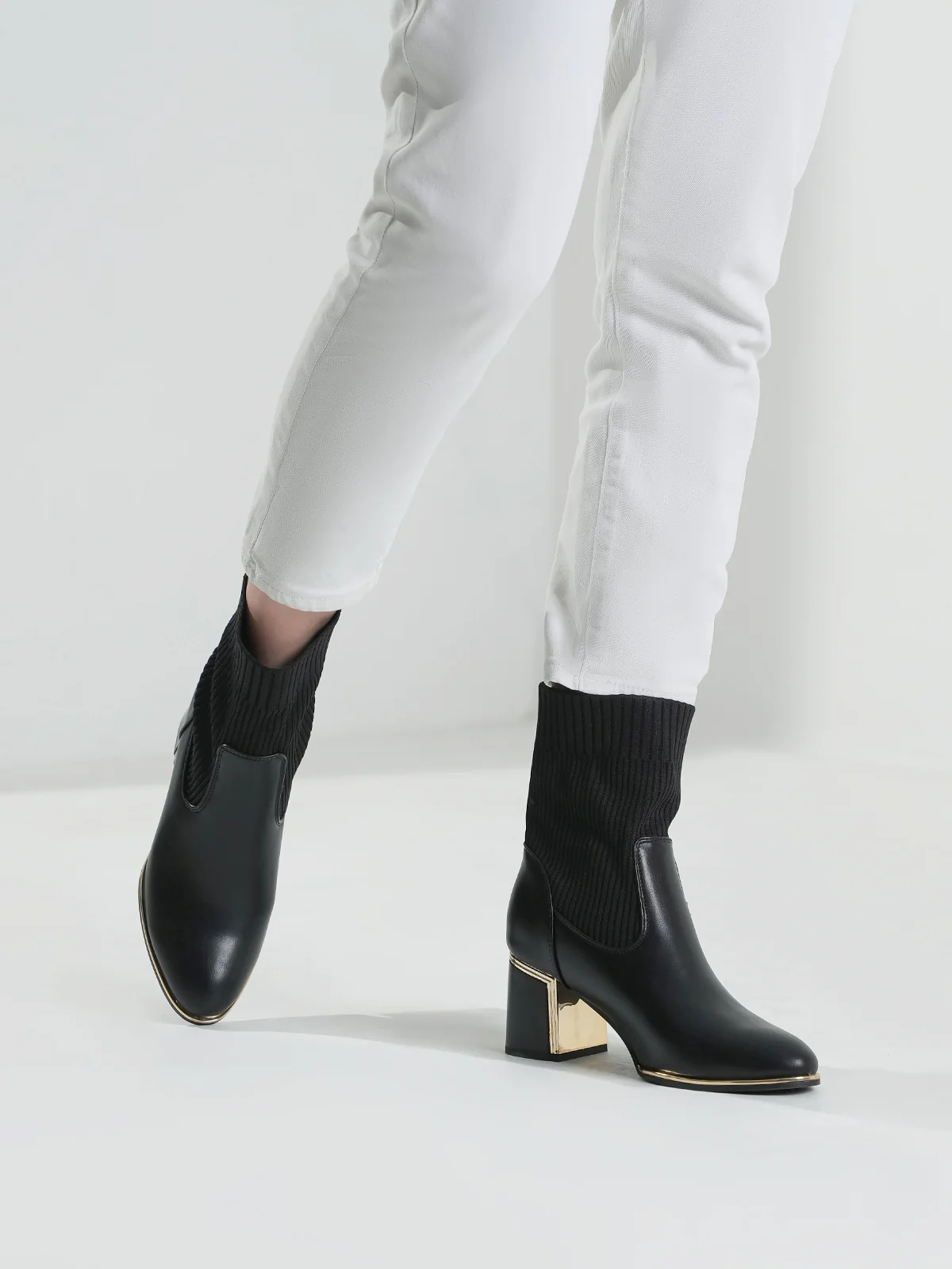 Women "AZALEE" Block Heel Ankle Boots - Image 6