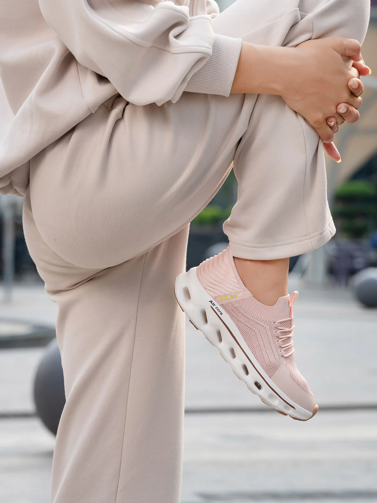 Women "BAINES" Soft Breathable Fabric Trainers - Image 6