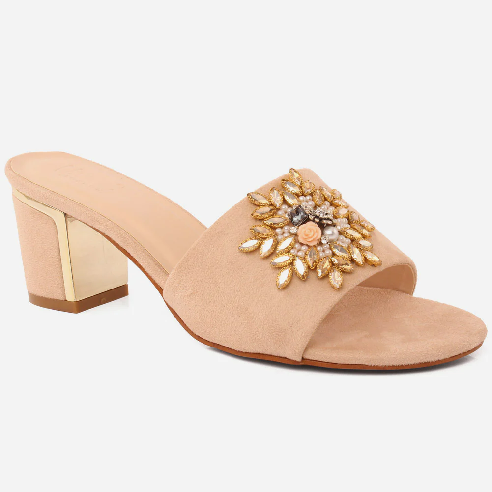 Women "Bea" Evergreen Block Heel Sandals