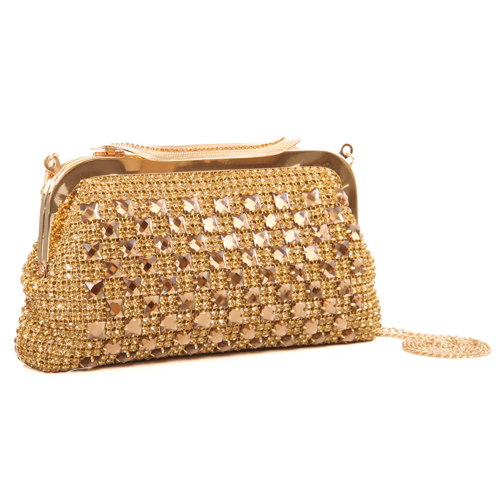 Women ‘Becky’ Diamante Embellished Evening Clutch Bag