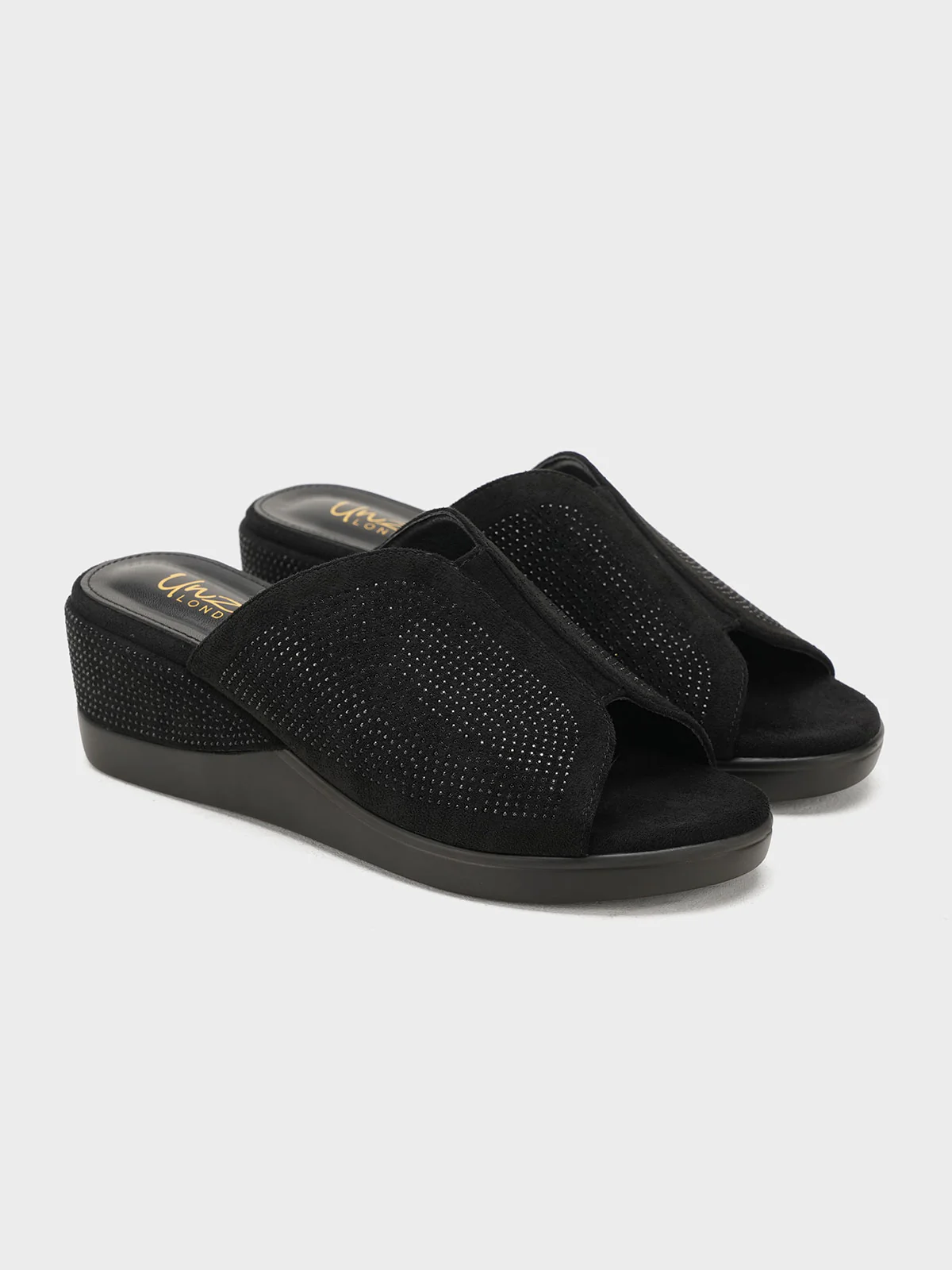 Women "BERLIOZ" Soft Sparkle Wedge Heel Sandals - Image 2