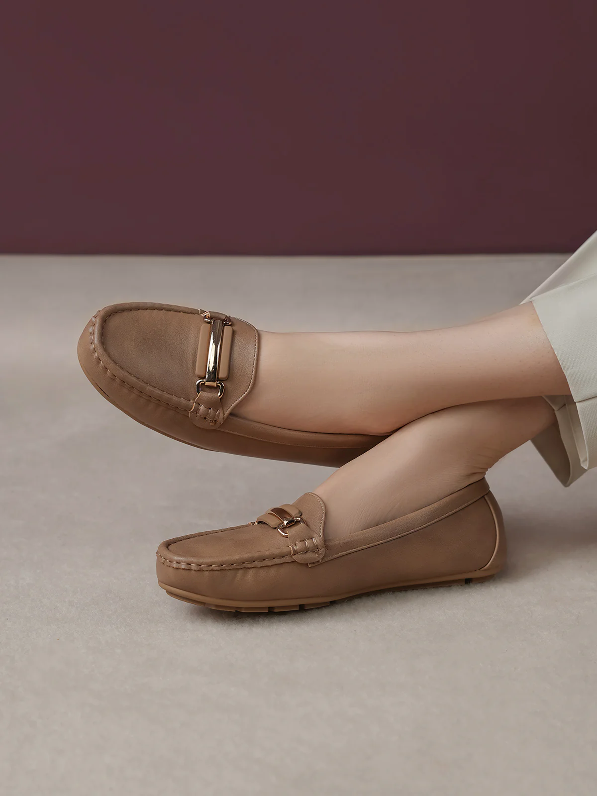 Women "BIRDIE" Comfort Slip On Moccasins - Image 3