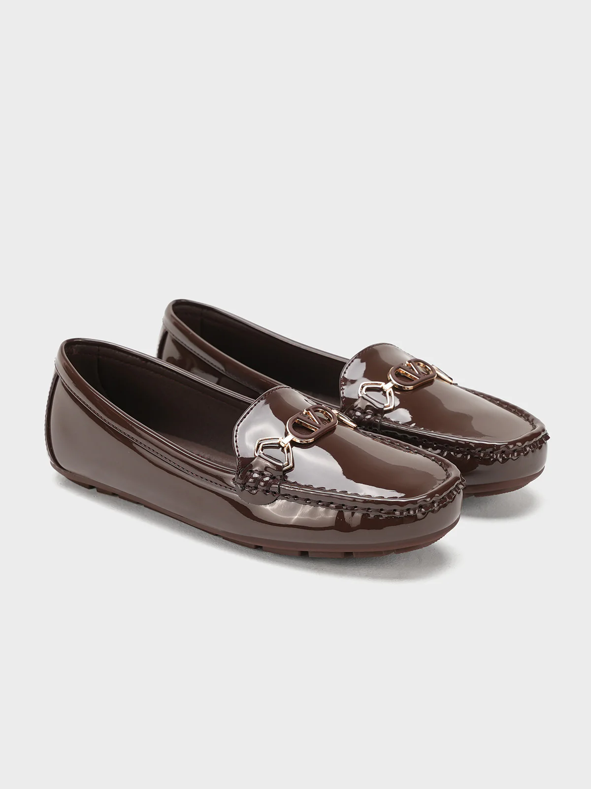 Women "BLUESY" Lightweight Shiny Moccasins - Image 4