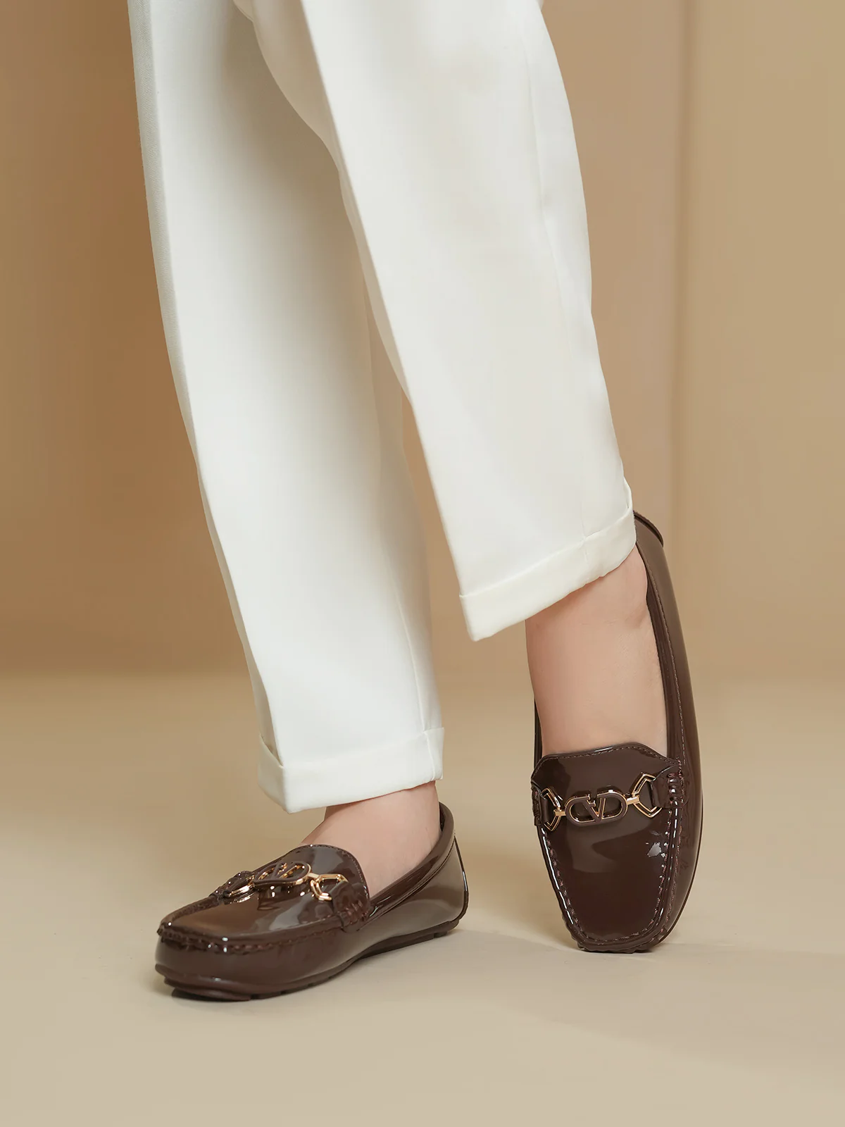 Women "BLUESY" Lightweight Shiny Moccasins - Image 6