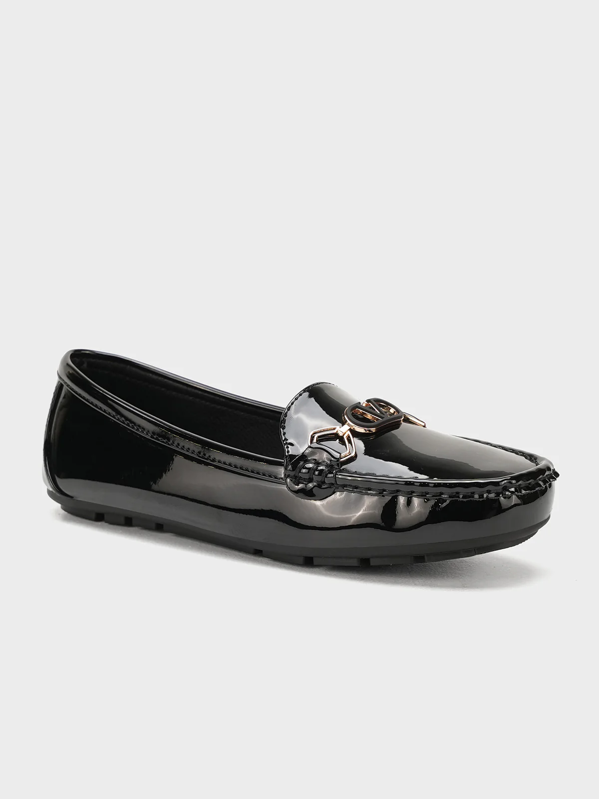 Women "BLUESY" Lightweight Shiny Moccasins - Image 2