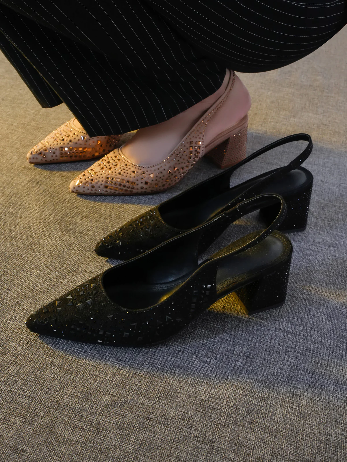 Women "BOLIVIA" Slingback Pointy Toe Sandals - Image 3