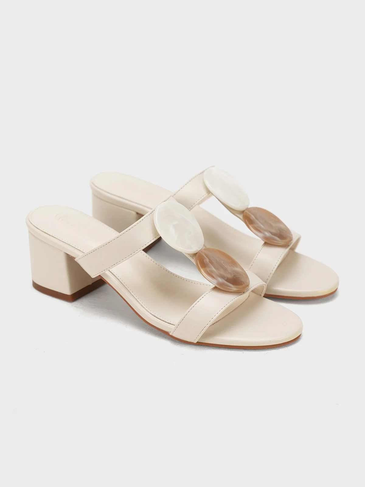 Women "CAITLIN" Slip On Block Heel Sandals - Image 3